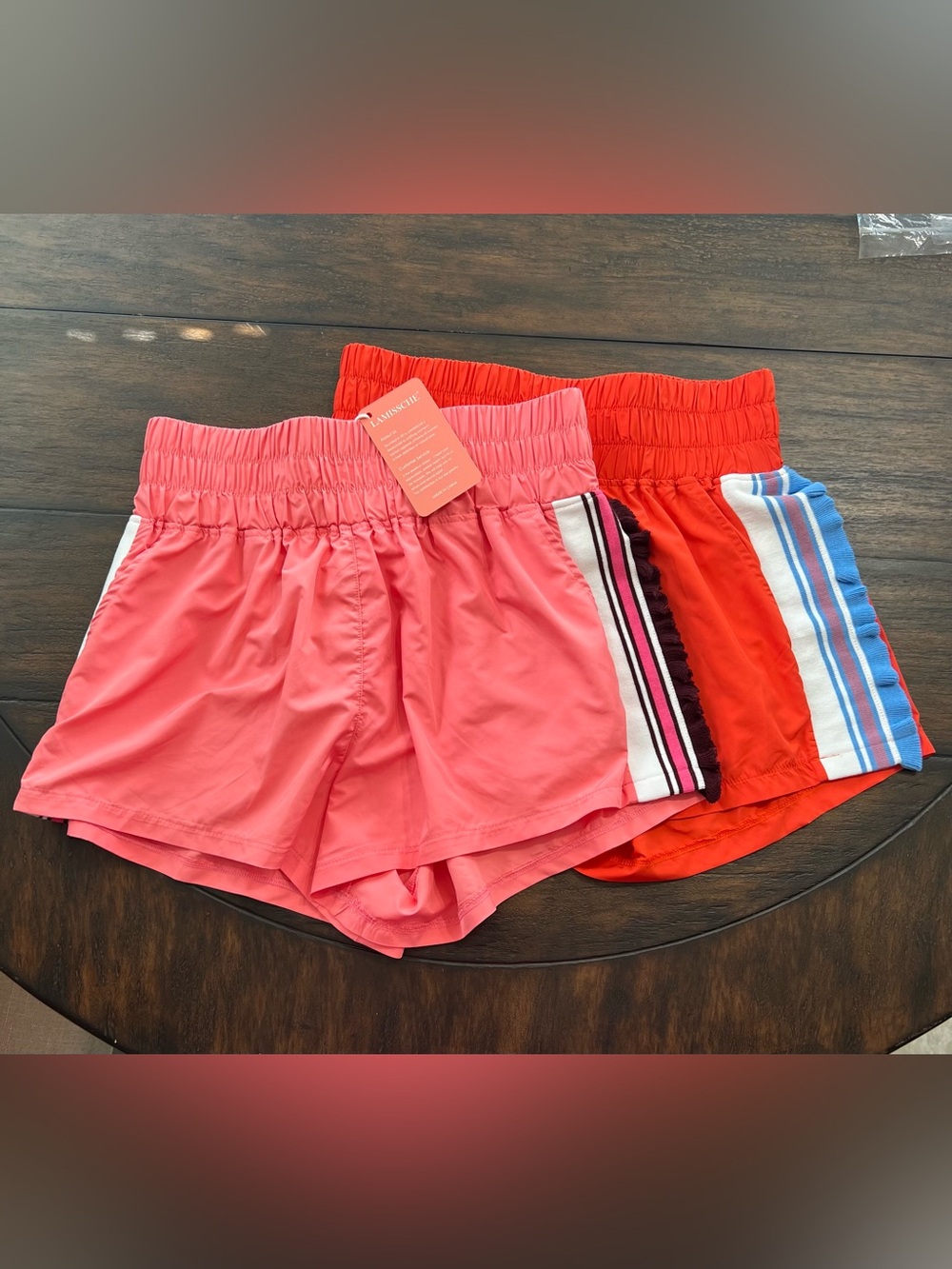 LAMISSCHE Womens Size Sm Running Shorts Athletic High Waisted Luxury - 2 Pairs